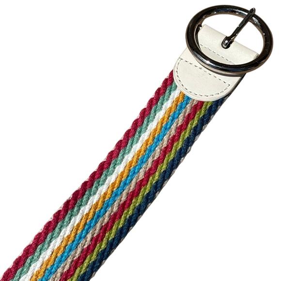 Blue & Pink Striped Men's Belt - Picture 5 of 7
